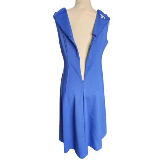 Talbots Royal Blue Sleeveless Knit Sheath Dress Size 6 Stretch Ponte Knee Length - Picture 6 of 10